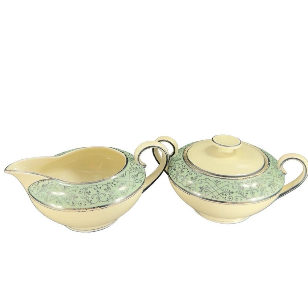 P T Bavaria Tirschenreuth Hutschenreuther Hand Painted Porcelain Sugar Creamer